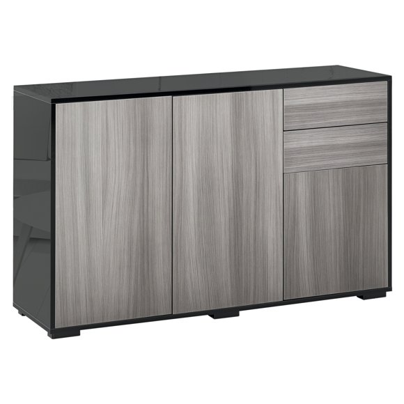 HOMCOM Kitchen Sideboard with Push-Open Drawers and Storage Cabinets