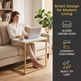 thumbnail image 5 of C Shape End Table 2 PCS,Sofa Side End Table C Shape for Living Room,Couch Table,Marble, 5 of 13
