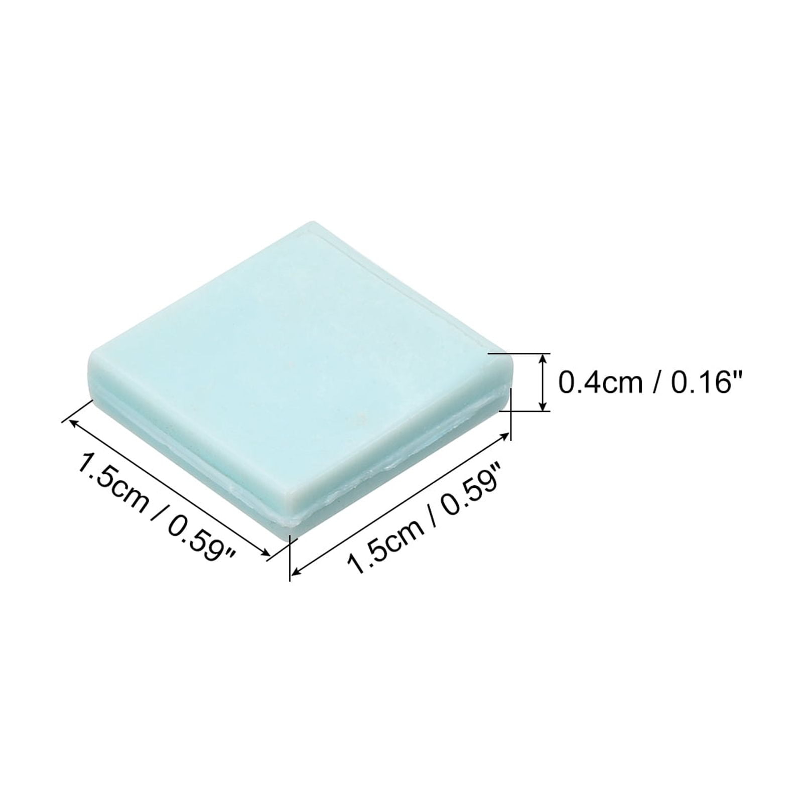 Uxcell 260Pcs Mosaic Tiles, Micro Glass Tiny Mini Mosaic Tile DIY Hobbies Handmade Crystal Free Stone Light Navy Blue