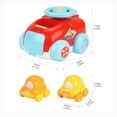 thumbnail image 4 of Vehículos de juguete de lanzamiento interactivo, autos impulsados ​​por , con 2 autos pequeños, habilidades motoras , autos de juguete Naranja Macarena coche de eyección, 4 of 4