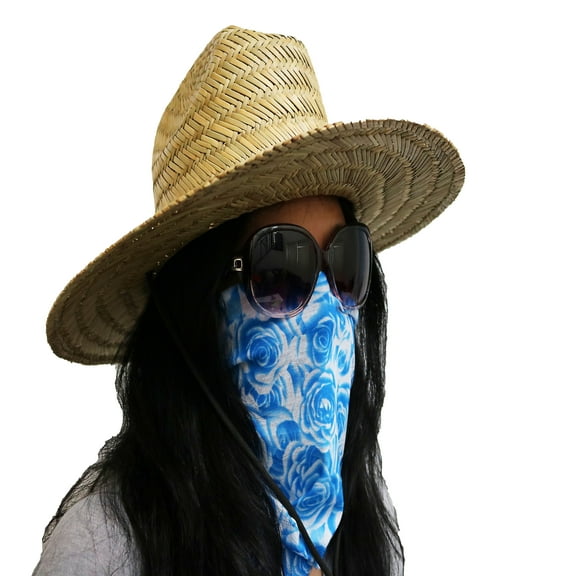 Face Mask Blue RosesFace Covering Bandana Seamless Multifunctional Unisex Headwrap Balaclava US SELLER!