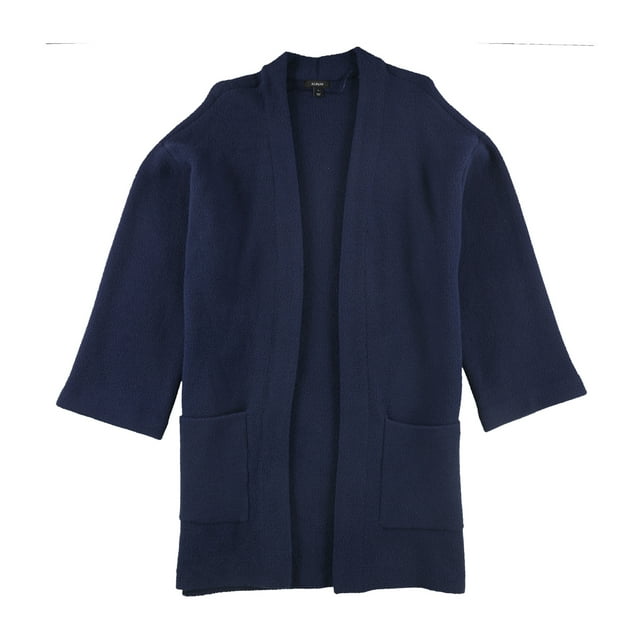 Alfani Womens Solid Cardigan Sweater, Azul, XX-Large