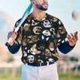 thumbnail image 6 of Daiia Dogs Mens Baseball Jersey Button Down Shirts Short Sleeve Sports Uniforms-4X-Large, 6 of 9