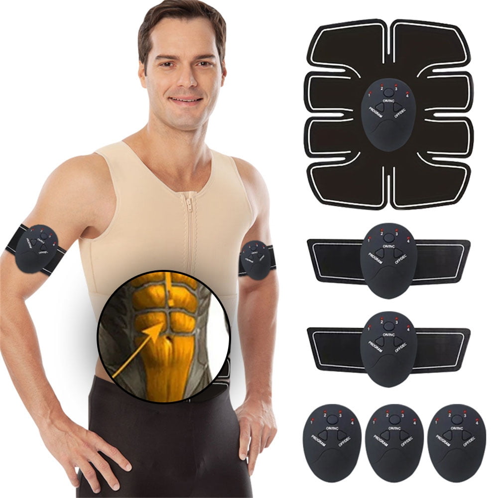 ABS Stimulator EMS Bauchmuskeltrainer Trainingsgerät Elektro Fitness Exerciser E - Foto 4