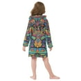 thumbnail image 7 of FORMRS Niños Bathrobe Unisex Hooded Robe Soft Plush Pajamas Sleepwear, Size 2-3T, Abstract Eagle, 7 of 7