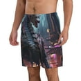 thumbnail image 2 of Logiee Urban Mechanical Dragon Print Mens Swim Trunks Quick Dry Board Shorts,Breathable Hawaii Beach Shorts Swimwear Bathing Suits-3X-Large, 2 of 6