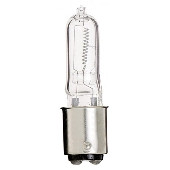 Satco S3122 T4.5 Halogen Light Bulbs 150W 120V 2900K 2700L BA15d Bayonet Base Dimmable (12 Pack)