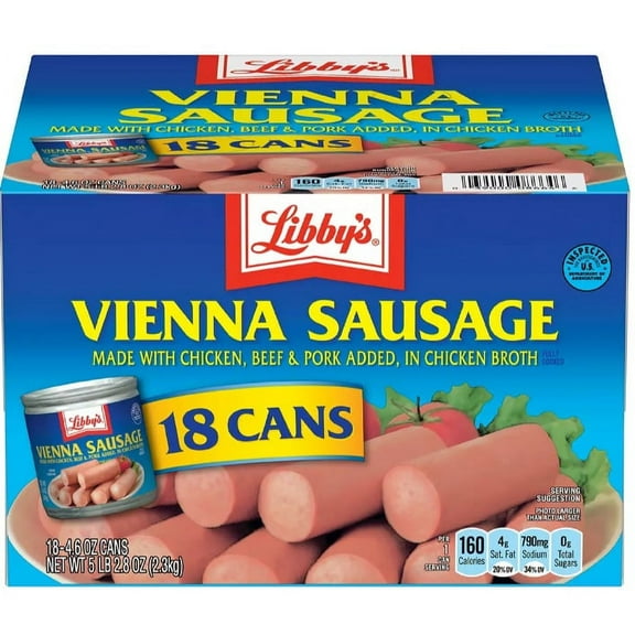 Libby's Vienna Sausage, 14.6 oz.Cans, 18 Count