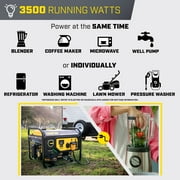Champion Power Equipment 3500-Watt Dual Fuel RV Ready Portable Generator with CO Shield®