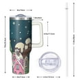 thumbnail image 2 of 40oz Santa Tumbler with Lid and Straw Christmas Stainless Steel Insulated Cup Holiday Gifts, 2 of 4