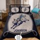 thumbnail image 3 of Juego de Cama Personalizado Nombre Bull Riding Cuerda Azul, 3 of 3