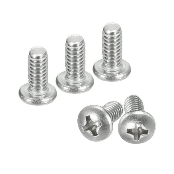 #8-32x3/8" Pan Head Machine Screws, 304 Stainless Steel Screw, Pack of 10