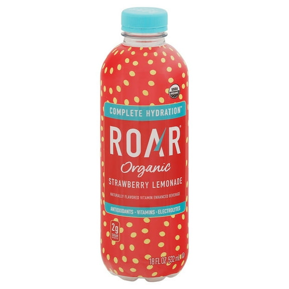 ROAR Organic Strawberry Lemonade, Organic 18fl oz
