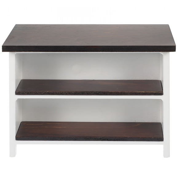 LAMIRO Decor Table Top Bookshelf Mini House Furniture Computer Desk Small