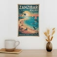 thumbnail image 3 of Breathe Deep Live Fully Zanzibar Beaches Retro Travel Poster Vintage Inspirational Wall Art Print for Bedroom Living Room Office Canvas Poster, 3 of 8