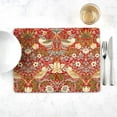 thumbnail image 6 of Pimpernel Strawberry Thief Red Morris & Co Placemats S/4, 6 of 7