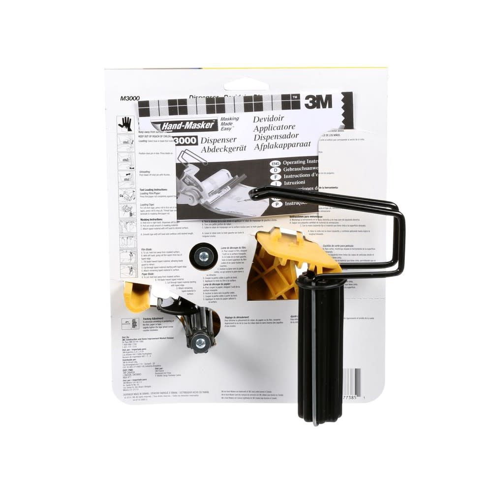 3M Hand Masker Tape Dispenser 11.13In Width Easy Grip Handle