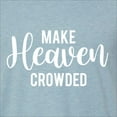 thumbnail image 5 of Wild Bobby Make Heaven Crowded Inspirational/Christian Men Premium Tri Blend Tee, Denim, XX-Large, 5 of 5