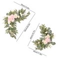 thumbnail image 4 of Juego de dos piezas de flores de bienvenida para boda (juego de flores de marca de agua de girasol) (tamaño grande 60*35 cm/tamaño pequeño 40*30 cm), 4 of 14