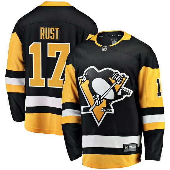 Men's Fanatics Bryan Rust Black Pittsburgh Penguins Home Breakaway Player Jersey