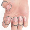 thumbnail image 1 of 8pcs Guitar Finger Pick Set - Stainless Steel, 1 of 5