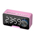 thumbnail image 6 of Hwkond Bluetooth Speakers Mirror Clock Bluetooth Speaker Desktop HIFI Card Insert Knob Alarm Clock Audio On Clearance, 6 of 6
