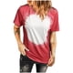 thumbnail image 1 of Camiseta informal de manga corta con cuello redondo y estampado para mujer Pompotops  hkajfhjk463670, 1 of 4