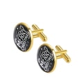 thumbnail image 2 of Christmas Elegant Stainless Steel Cufflinks Set for Formal Attire - for Business Meetings and Weddings, 2 of 6