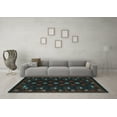 thumbnail image 3 of Ahgly Company Indoor Rectangle Southwestern Light Blue Country Area Rugs, 8' x 10', 3 of 4