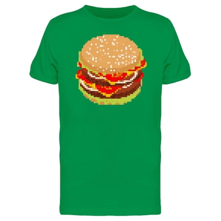 Hamburger Pixel Art Doodle Tee Men's -Image by Shutterstock