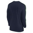 thumbnail image 3 of Men's Nike College Navy Seattle Seahawks Sideline Coach UV Performance Long Sleeve T-Shirt, 3 of 3