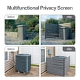 thumbnail image 4 of Aoodor Patio Privacy Screen 49''W x 50''H Air Conditioner Fence, 2 Panels Trash Can and Pool Equipment Enclosure, Decorative AC Unit Fence for Garden, Backyard, Pool, Patio, 4 of 9