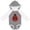 Granite & White w Ears, variant on Lady Bug Girls Long Sleeve Baby Bodysuit