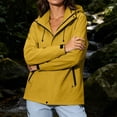 thumbnail image 6 of Warop Womans Windbreaker Jacket, Stand Collar Long Sleeve Waterproof Coat, Hiking Travel Outdoor Workwear for Fall, 6 of 9