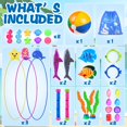 thumbnail image 2 of Diving Pool Toys YUJUN, 31 unidades, anillos grandes para nadar, 2 of 8