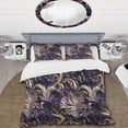 thumbnail image 2 of Designart "Majestic Glamour In Deep Purple" Paisley Bedding Covert Set - Traditional Bed Set With 2 Shams, 2 of 5
