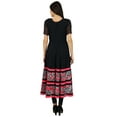 thumbnail image 7 of Bimba Black Flaired Dress Long Georgette Kurti Party Wear Indian Ethnic Kurta, 7 of 7
