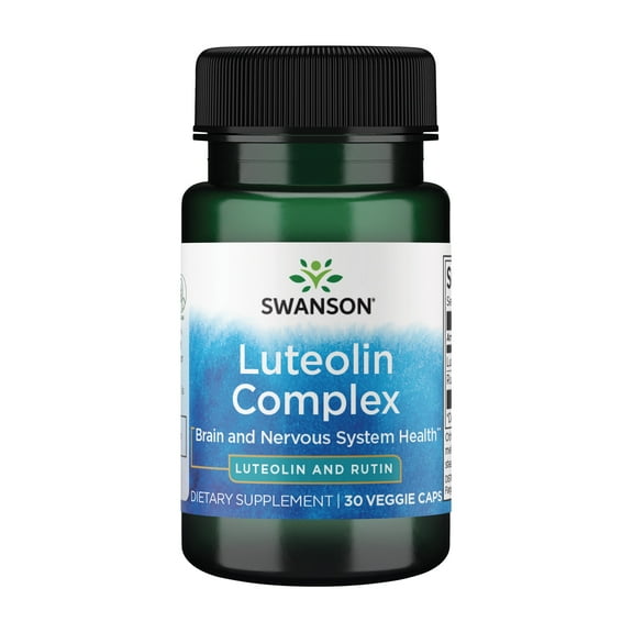 Swanson Luteolin Complex Vegetable Capsules, 100 mg, 30 Count | Molecularly Similar to Apigenin, Luteolin, and Quercetin