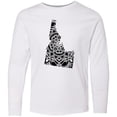 thumbnail image 3 of Inktastic Idaho Silhouette Mandala Long Sleeve Youth T-Shirt, 3 of 5