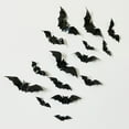 thumbnail image 4 of TIMIFIS Wall Stickers Halloween Decoration PVC Bat Wall Stickers 3D Stereo Bat Stickers 64pcs Fall Decorations For HomeFall, 4 of 7