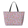 thumbnail image 2 of Gaeub love heart Print Beach Bag,Large Tote Bag,Waterproof Sandproof Women Tote Bag,Pool Bag with Zipper for Gym Grocery Travel, 2 of 7