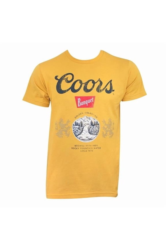 Banquet Mens Gold T-Shirt - Extra Large