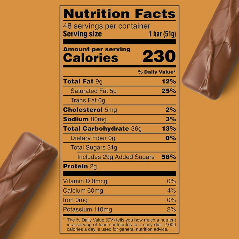 HERSHEY'S Milk Chocolate Snack Size Candy Bars, 3.6 oz, 8 pack