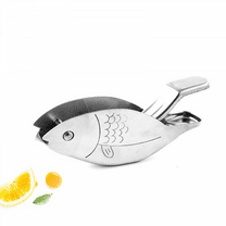 Stainless Steel Lemon Squeezer Fish Shape Lemon Juicer Manual Lime Squeezers