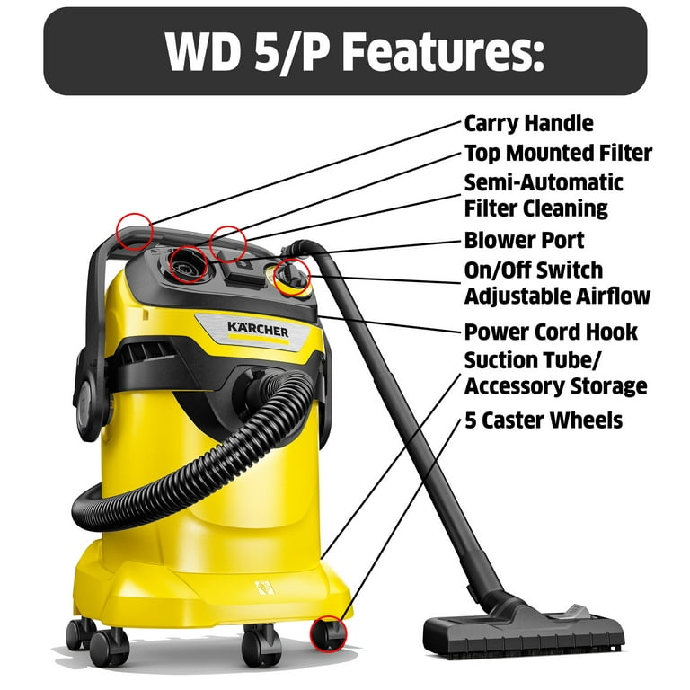 Karcher WD 3 P Wet and Dry Vacuum Cleaner, karcher wd