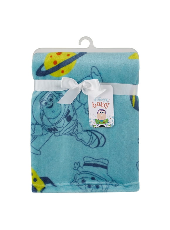 Disney Toy Story Aqua, Lime and Orange Buzz Lightyear Baby Blanket