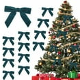thumbnail image 2 of Olilia 12pcs Blue Velvet Bows for Christmas Tree Decorations Wreath Garland Velvet Bows with Gold Twist Ties, Ribbon Bows for Wreaths, Garlands, Gifts, and Home Decor, 2 of 8
