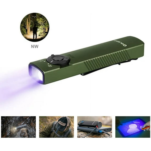 Olight Arkfeld UV   White LED Flashlight, 1000 Lumens, OD Green, Neutral White