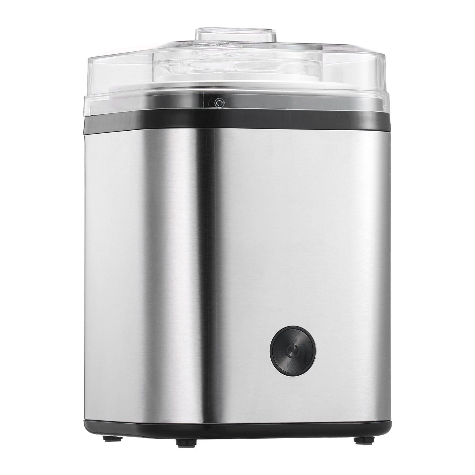 Electric Ice Cream Maker, 2.11 Qt Large Capacity, Automatic Frozen Yogurt & Sorbet Machine, Easy-Clean Stainless Steel - Silver