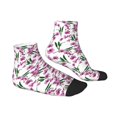 thumbnail image 6 of Salouo Orchids Flowers Pattern Unisex Middle Tube Socks,Middle-Finger Knee High Socks Over The Calf Tube Stocking Crew Stockings for Women and Men Tube Socks, 6 of 8